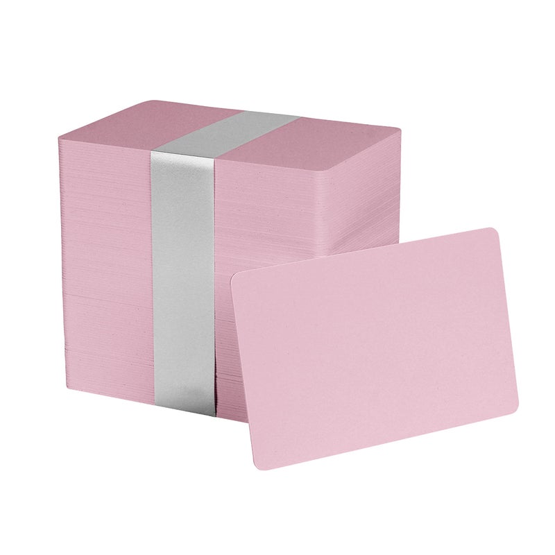 easyIDea Pack of 500 Pink CR80 PVC Cards | 30 mil by easyIDea - Image 2